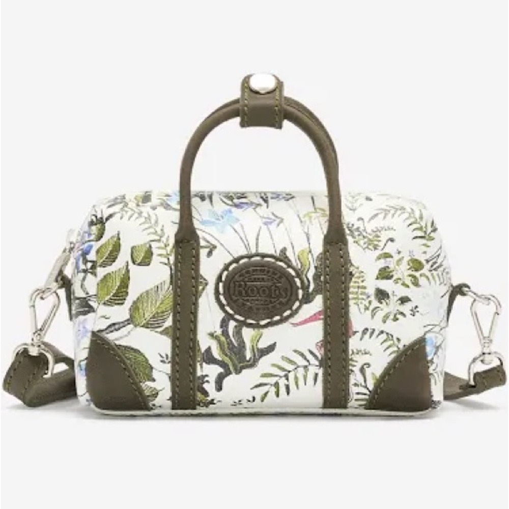 Roots Leather Heather Micro Banff Crossbody Purse New with Tags Limited Edition